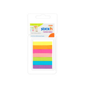 STICK'N Paper Index Note 50x10mm, 40sheets/pad, 7pads/pack, Neon Mixed
