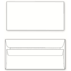 LEO DLB 110 x 220mm 80gsm White Opaque Self Seal (Pack of 25)