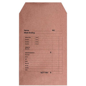 LEO Wage 152mm x 102mm Printed Self Seal (Box of 500)