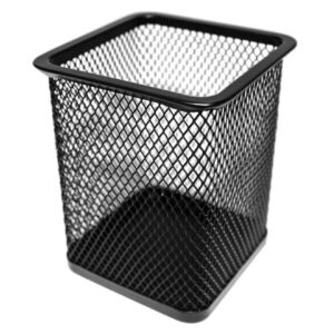 Square Metal Mesh Pen Holder