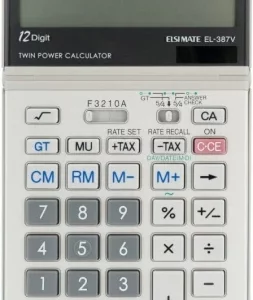 Sharp EL387V 12D Personal Semi Desk Calculator