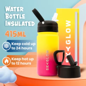SkyGlow - Kids Water Bottle with Straw 415ml